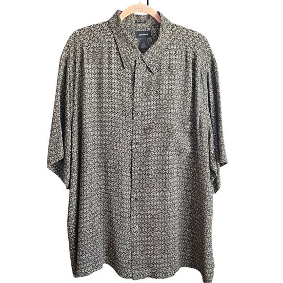 Claiborne Mens Silk Button Down Sz XXL - Picture 2 of 9